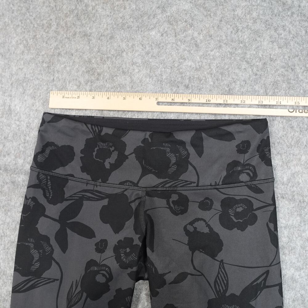 Lululemon Leggings Womens 6 Wunder Under Crop Floral Yoga Run Workout Gym - Picture 2 of 8